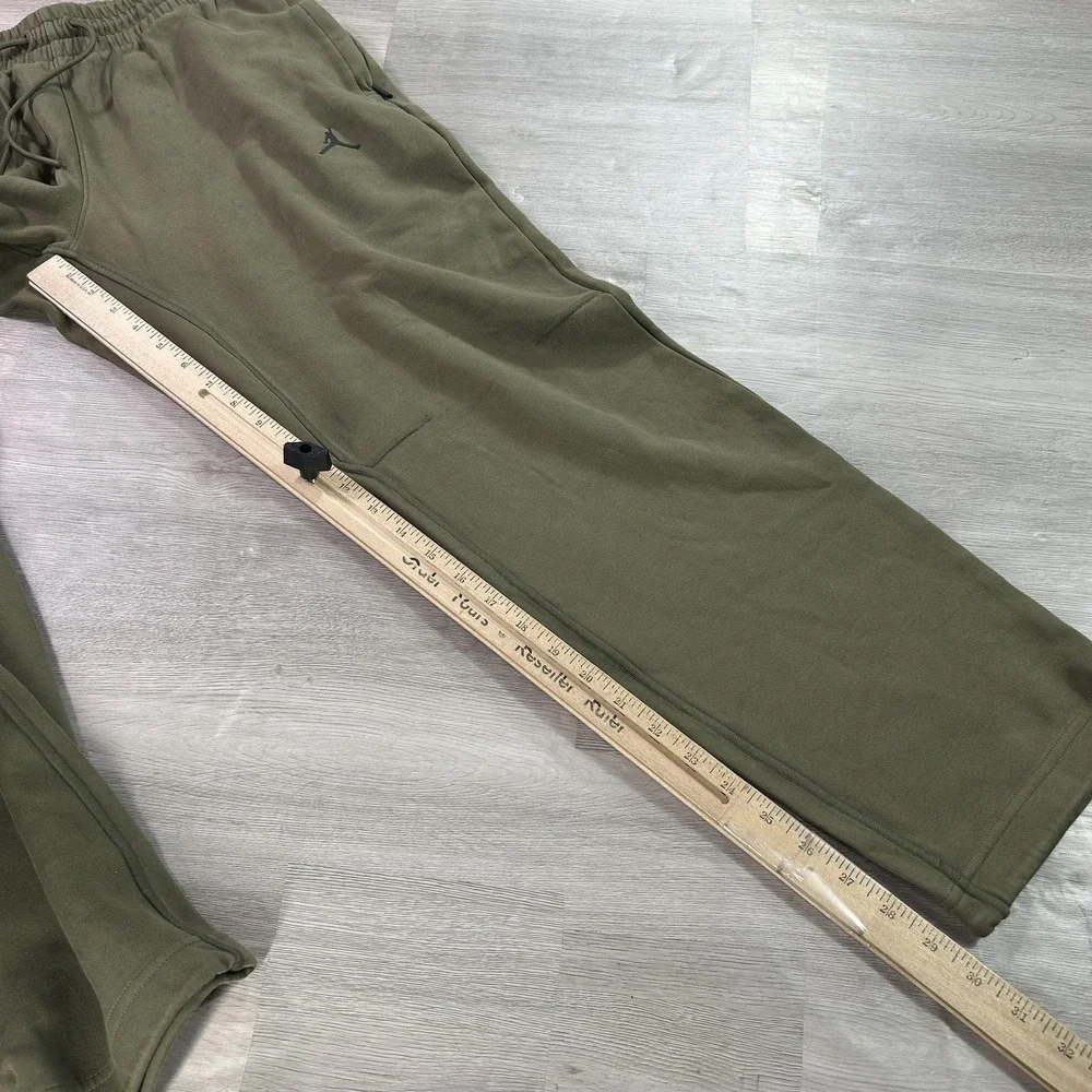 Jordan‎ Sweatpants Mens Medium Green Fleece Dri-FIT Athletic FV8604-222
